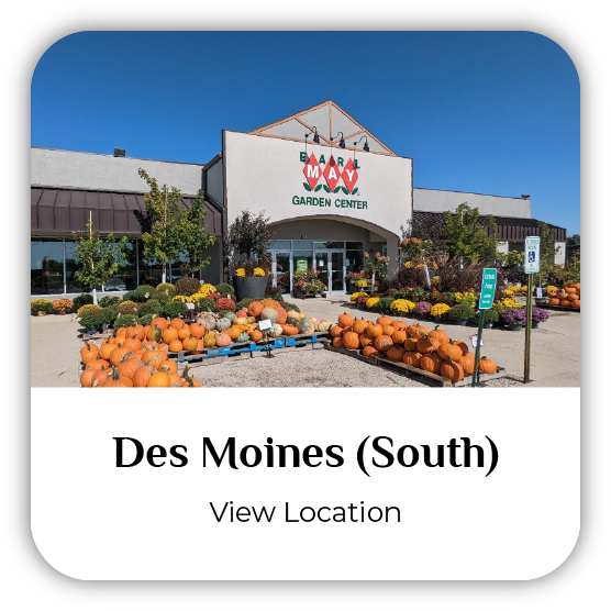 South Des Moines, Iowa, Earl May Garden Center storefront.